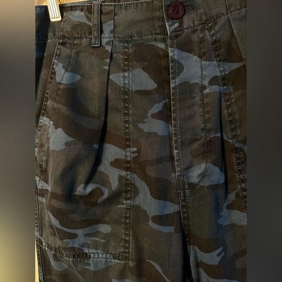 SUNDRY 29 Camo Pocket Pant Mineral Wash Blue MADE USA 🇺🇸 BUTTON FLY Cotton CLEAN - Picture 4 of 13
